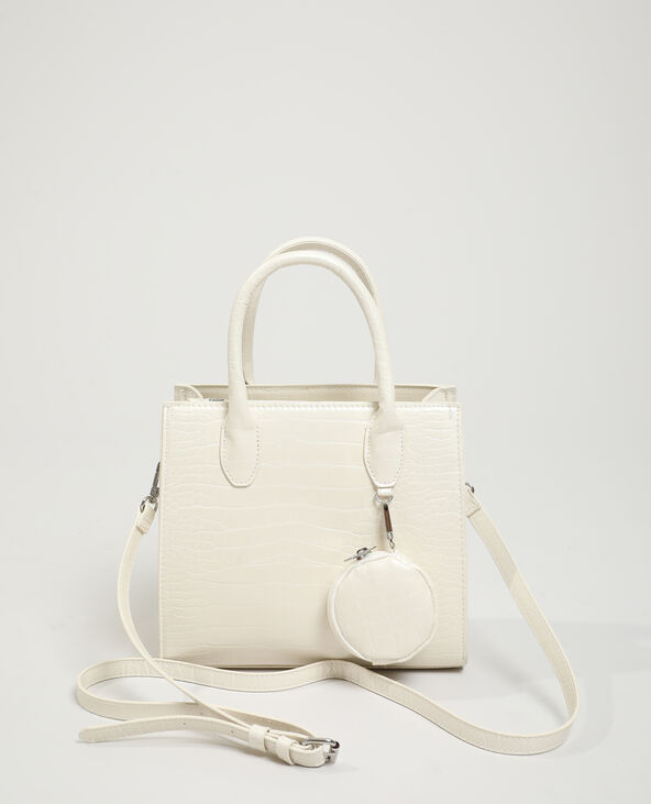 Sac à main croco rose clair - Pimkie
