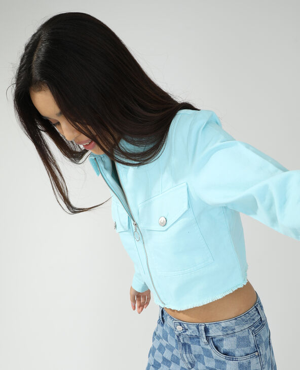 Veste en jean bleu - Pimkie
