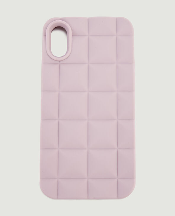 Coque iPhone effet matelassé beige - Pimkie