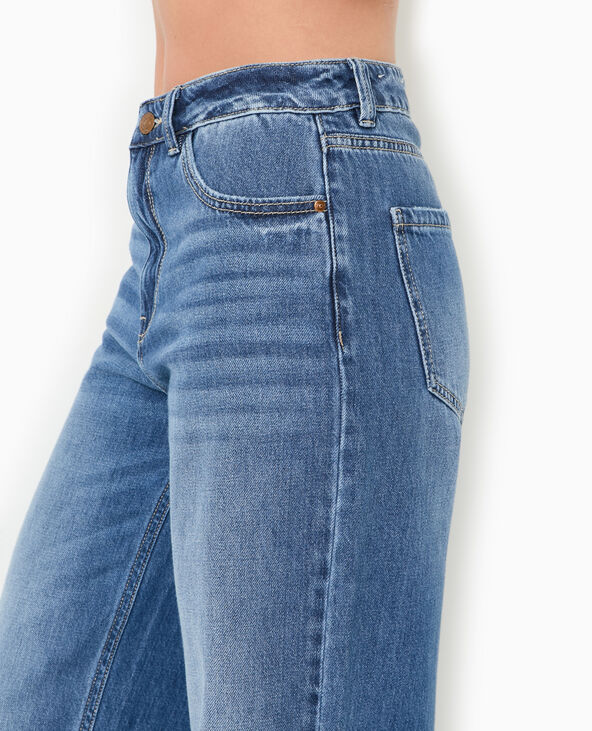 Jean wide taille haute bleu marine - Pimkie