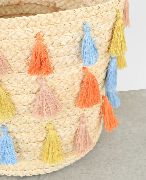 Panier à pompons orange - Pimkie