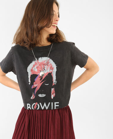 T-shirt David Bowie noir - Pimkie