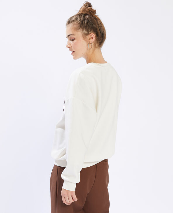 Sweat oversize West Coast blanc - Pimkie