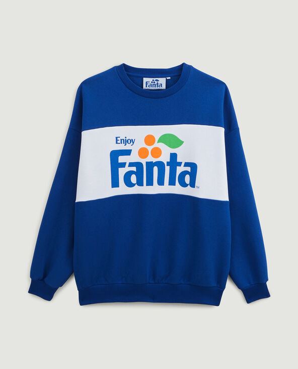 Sweat colorblock FANTA bleu électrique - Pimkie