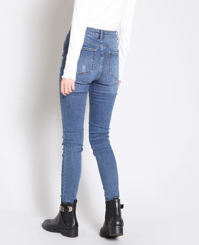 Jean skinny destroy bleu foncé - Pimkie