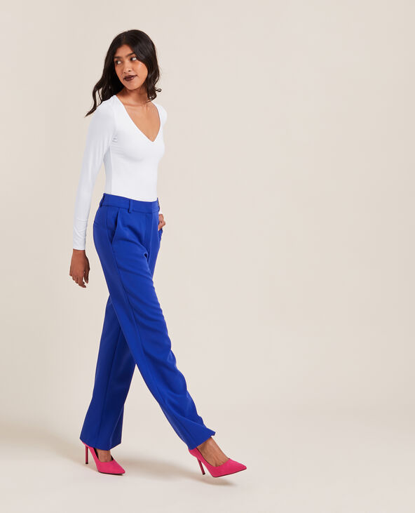 Body manches longues col V blanc - Pimkie