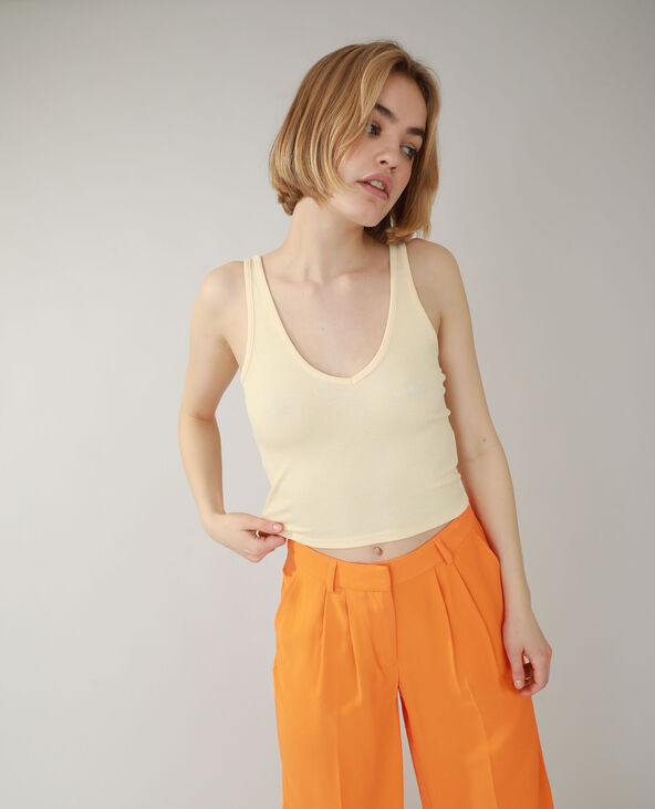 Pantalon wide leg orange - Pimkie