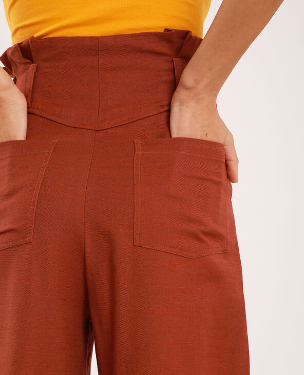 Pantalon large doré - Pimkie
