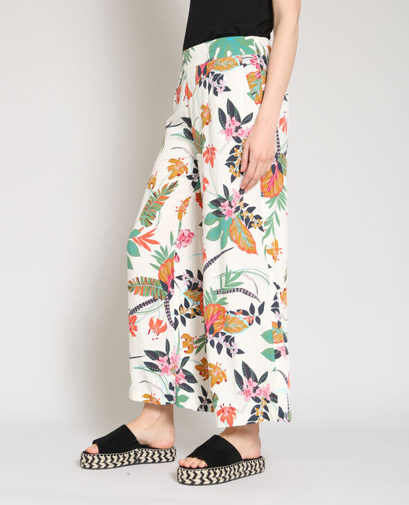 Pantalon palazzo blanc - Pimkie