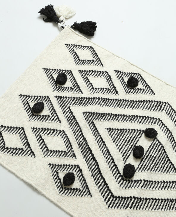 Tapis à pompons blanc - Pimkie