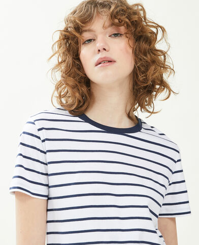 T-shirt basique col rond bleu marine - Pimkie