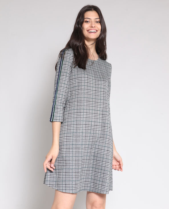 Robe à carreaux noir - Pimkie