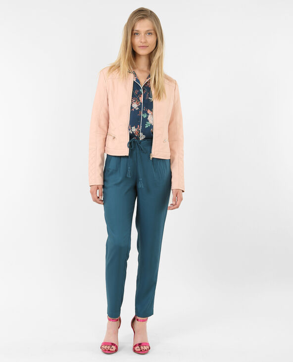 Veste biker rose clair - Pimkie