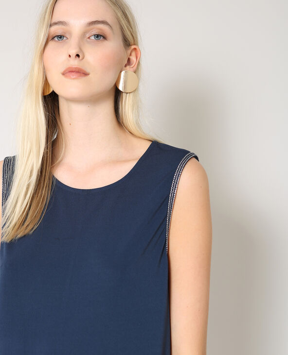 Top lurex bleu marine - Pimkie