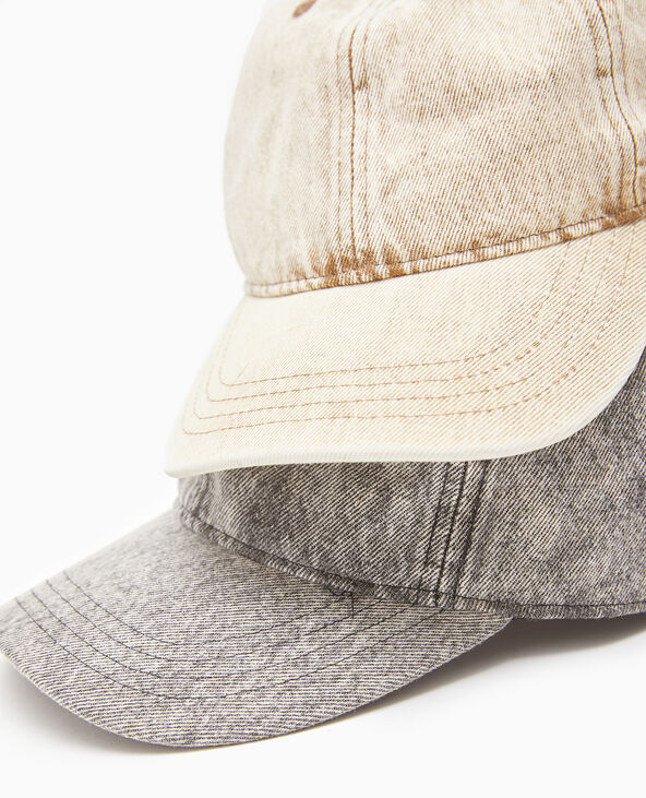 Casquette en jean délavé noir - Pimkie