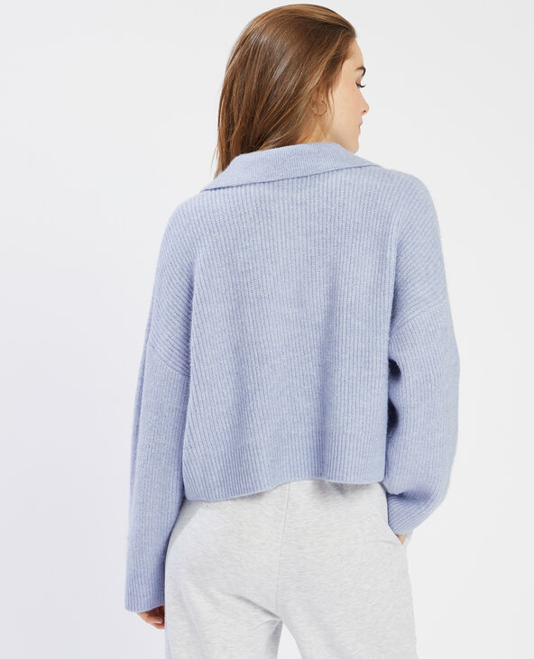 Pull col polo bleu - Pimkie