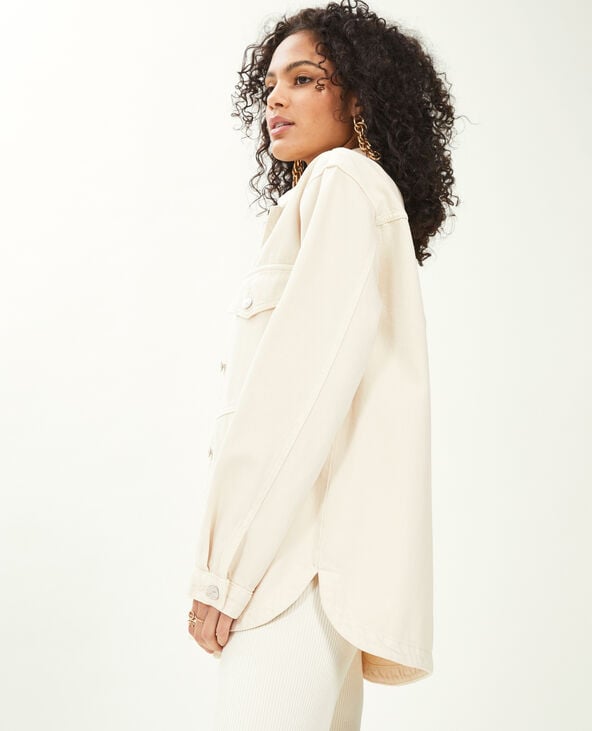 Surchemise en coton épais blanc - Pimkie