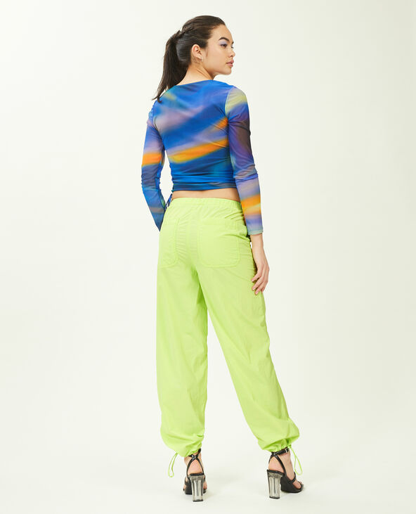 Pantalon parachute vert olive - Pimkie
