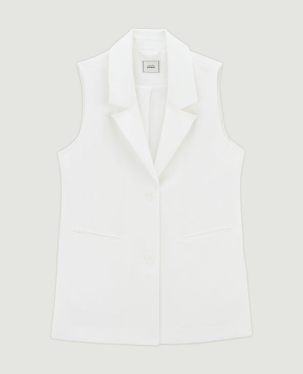 Veste blazer sans manches blanc - Pimkie