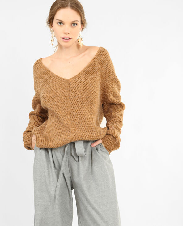 Pull en maille chaude camel - Pimkie