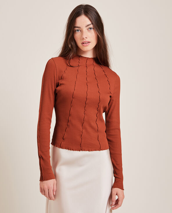 Top coutures apparentes orange - Pimkie