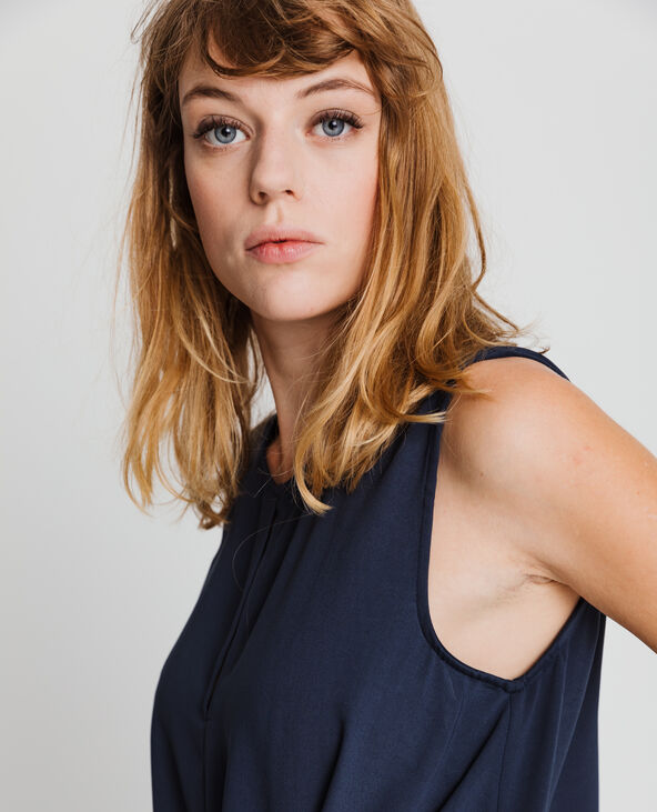 Blouse sans manches bleu marine - Pimkie