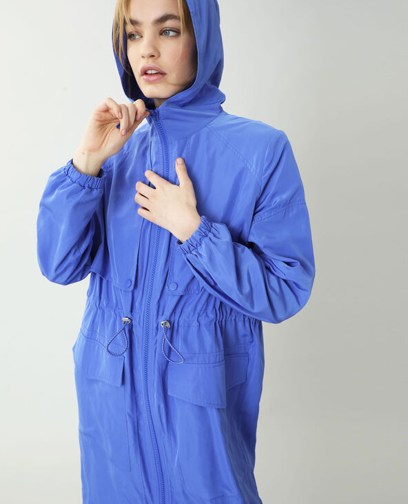Coupe-vent long bleu foncé - Pimkie