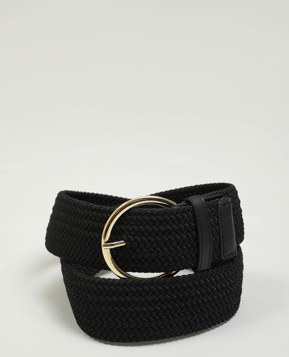 Ceinture tressée noir - Pimkie