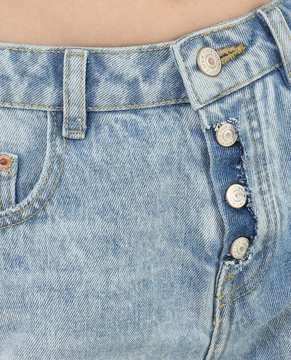 Short en jean taille haute bleu - Pimkie