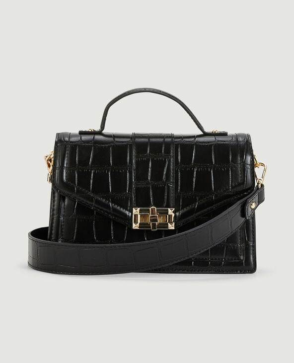 Sac boxy effet croco Pimkie