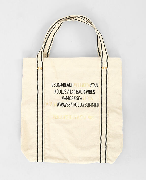 Sac de plage écru - Pimkie
