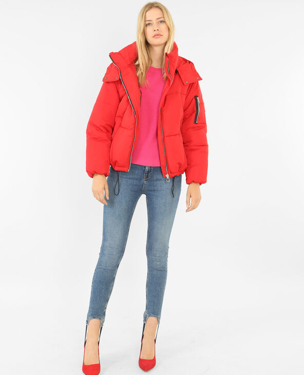 Doudoune oversized rouge - Pimkie