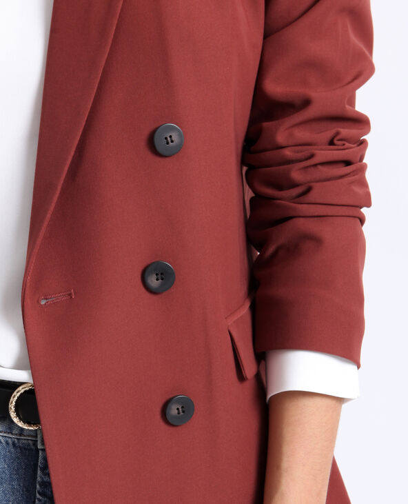 Blazer boutonné bordeaux - Pimkie