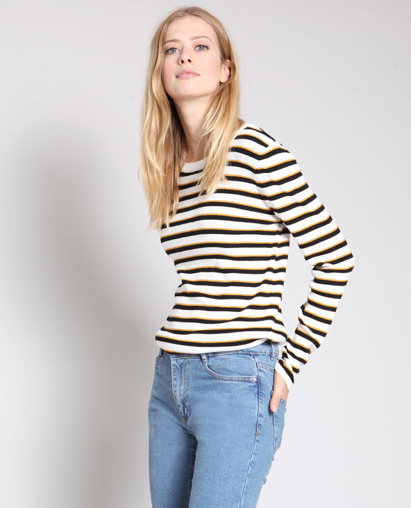 Pull à rayures blanc - Pimkie