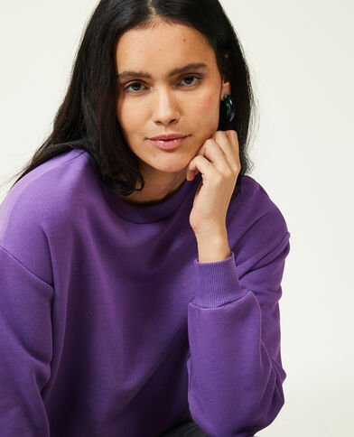 Sweat col rond violet - Pimkie