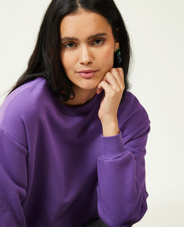 Sweat col rond violet - Pimkie