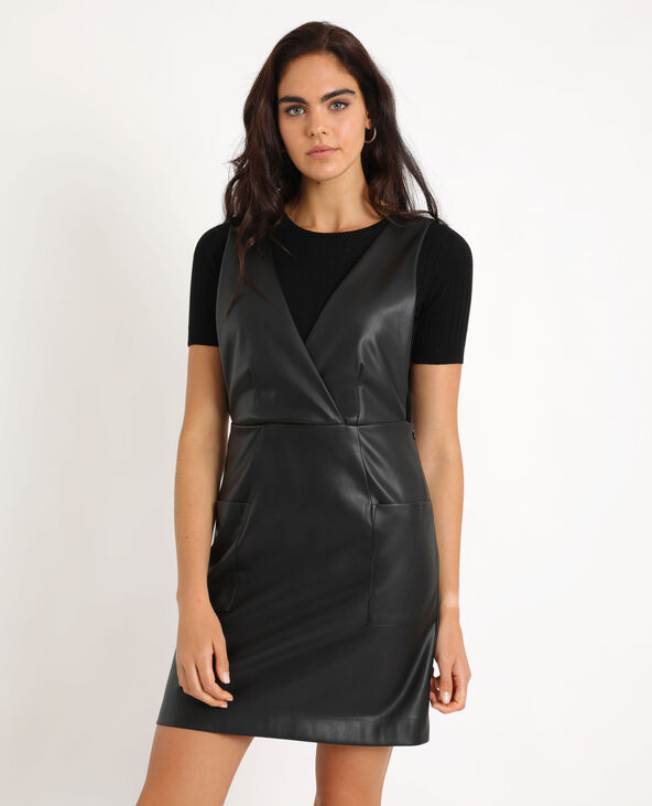 Robe chasuble top cuir