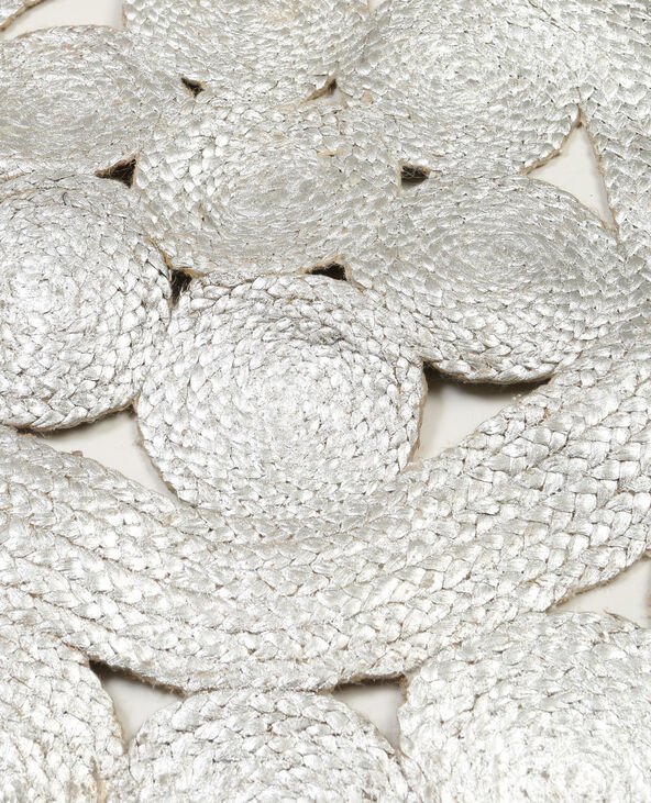 Tapis rond en jute argenté - Pimkie