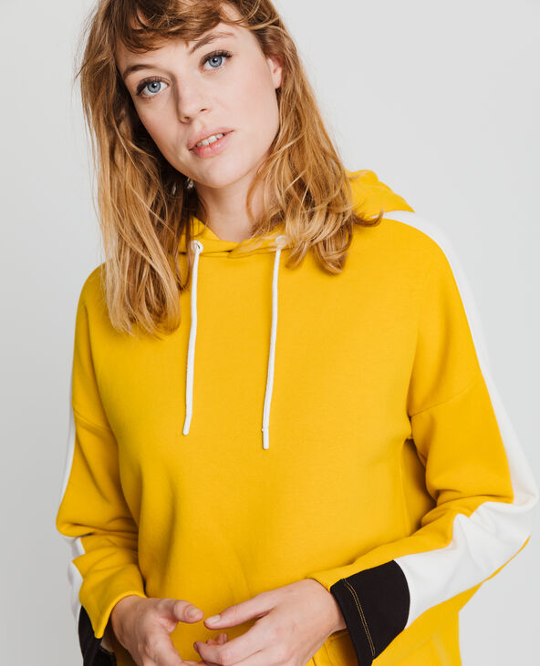Sweat à capuche sporty jaune ocre - Pimkie