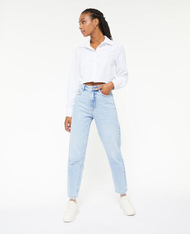 Jean mom taille haute bleu - Pimkie