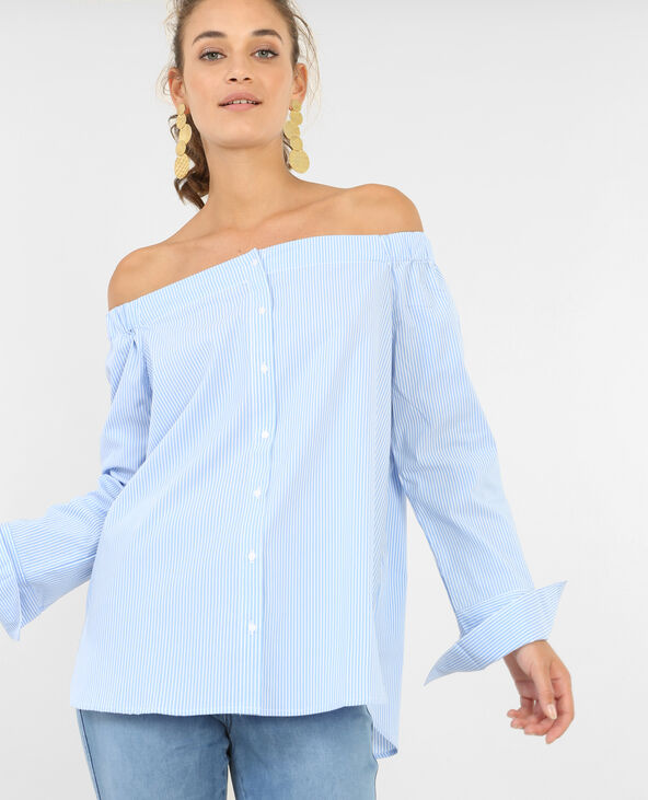 Chemisier col bardot sales