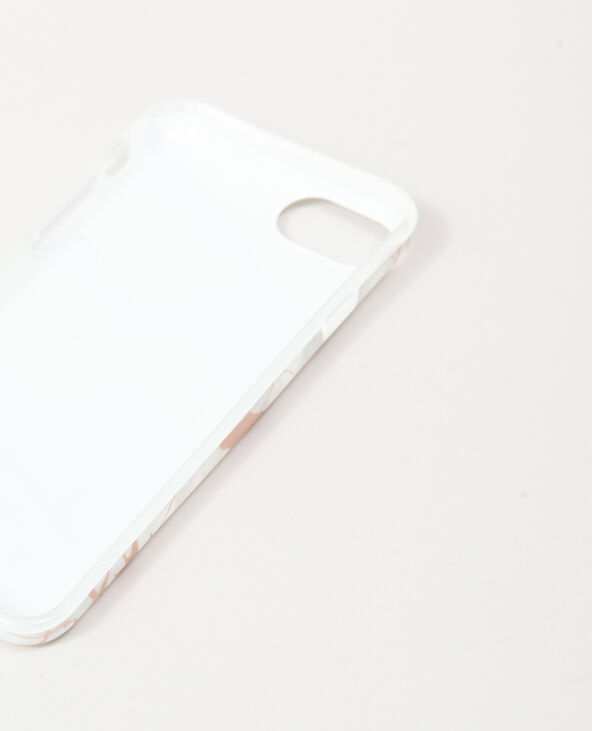 Coque marbrée blanc - Pimkie
