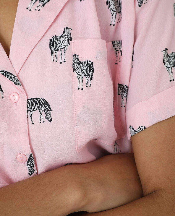 Chemise zèbres rose - Pimkie
