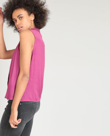 Blouse sans manches bordeaux - Pimkie