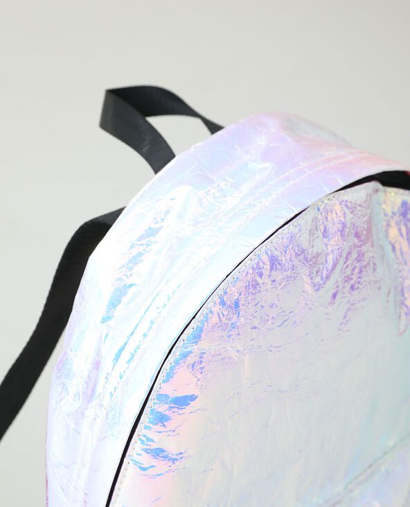 Sac à dos irisé argenté - Pimkie