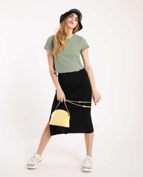 T-shirt cropped gris - Pimkie