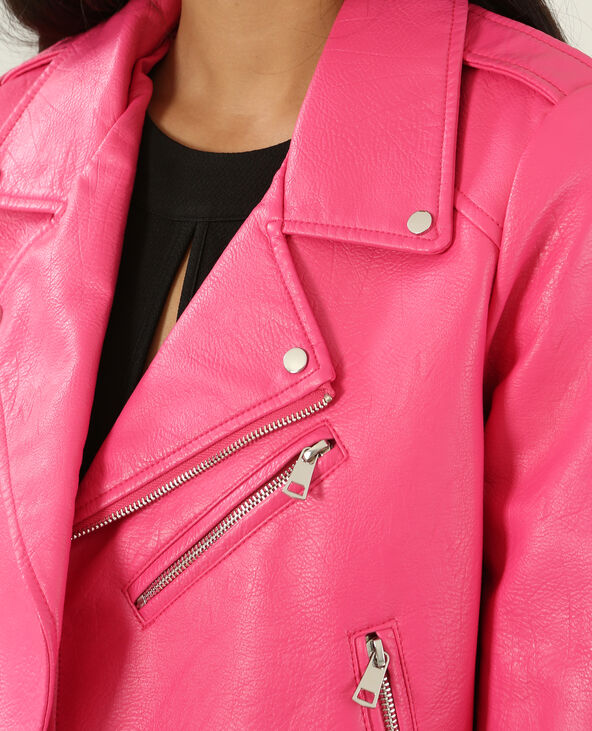 Veste biker en simili cuir Pimkie