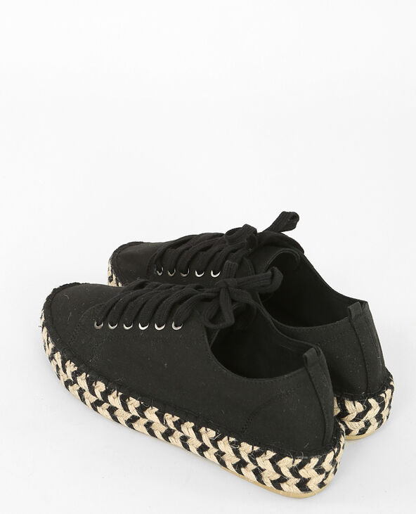 Espadrilles à lacets noir - Pimkie