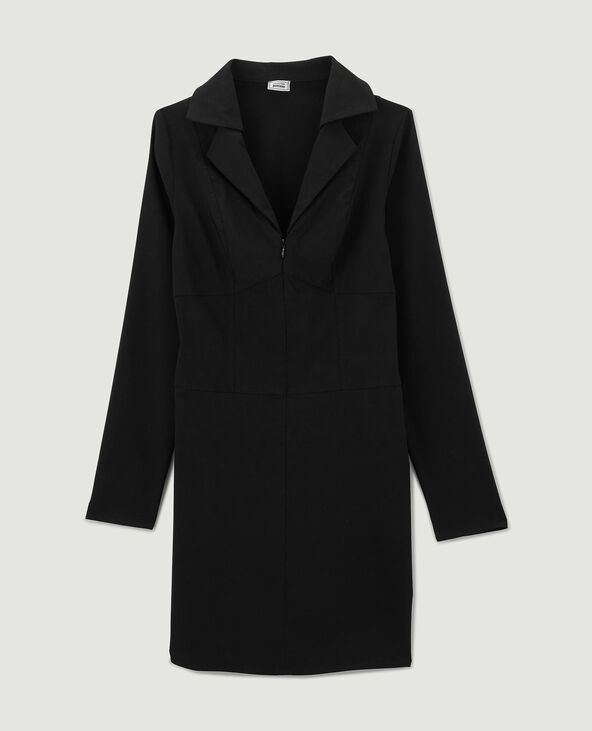 Robe zippée noir - Pimkie