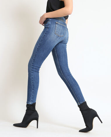 Jean skinny taille haute bleu marine - Pimkie